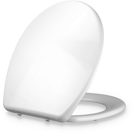 Dombach Celesto - Abattant WC Premium - forme de O - fermeture automatique - Siège de toilette antibactérien