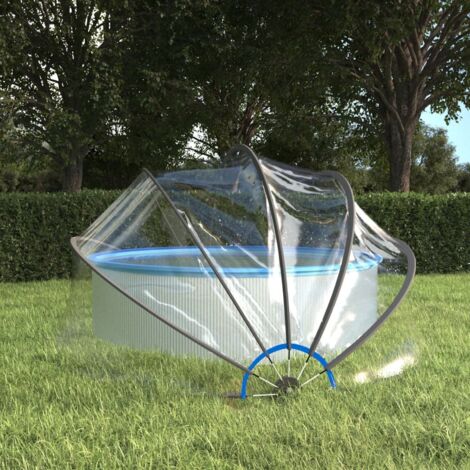 Dôme de piscine Dôme de protection  rond 376x188 cm PVC 57188