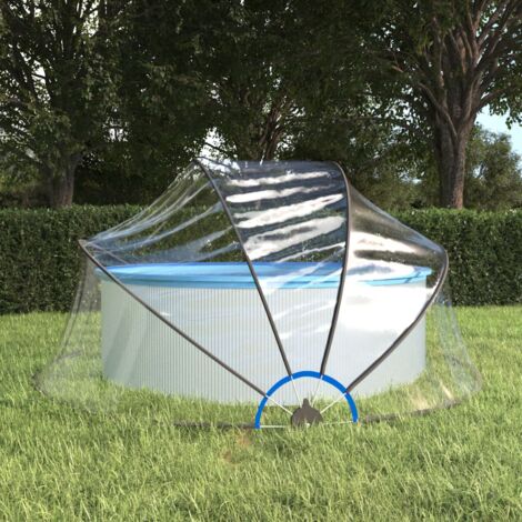 Dôme de piscine rond 315x158 cm PVC - The Living Store