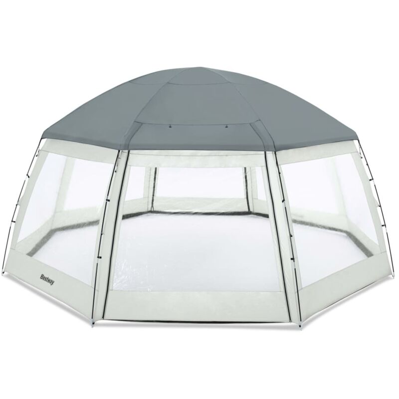 Dôme de Piscine Transparent Bestway 600x600x295 cm
