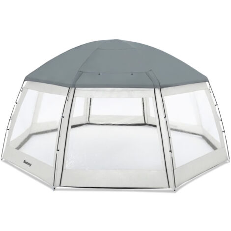 Dôme de protection BESTWAY Flowclear - Pour piscine hors-sol ronde - 600x295ccm
