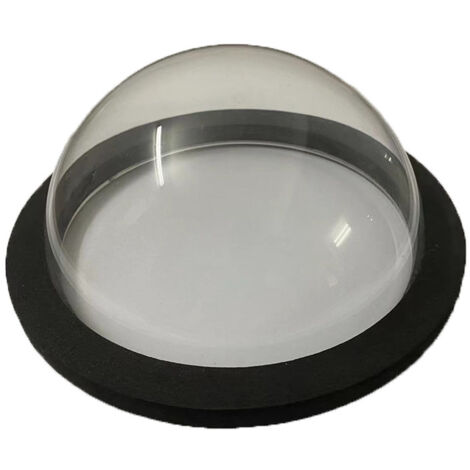 Dôme Flottant en Acrylique pour Aquarium Extérieur - 2 en 1 : Distributeur de Nourriture et Observatoire à Bulles pour Poissons - Accessoire de Bassin de Jardin avec Base en Mousse - Kit Complet
