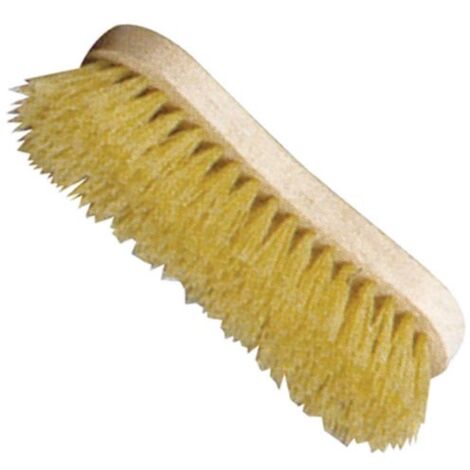 DOMERGUE - Brosse violon à laver bois brut polypro jaune 3236