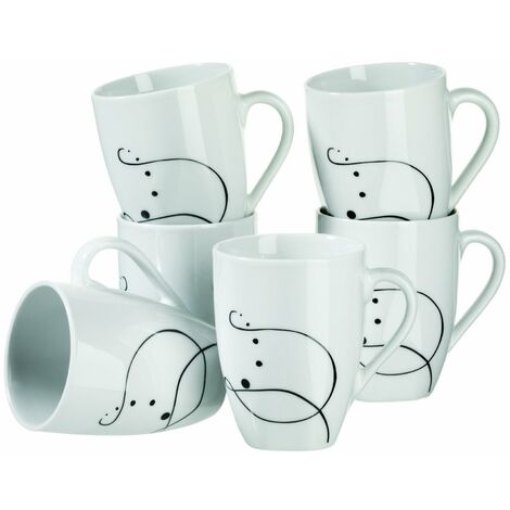 Domestic by Mäser, Serie Chanson, Tazza da Caffè, In Un Set da 6 Pezzi
