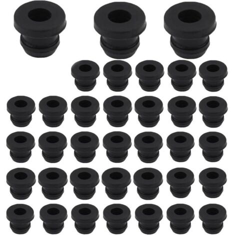 Dometic Lot de 36 pieds en caoutchouc rouillé pour supports de casseroles avec barres de 5 mm
