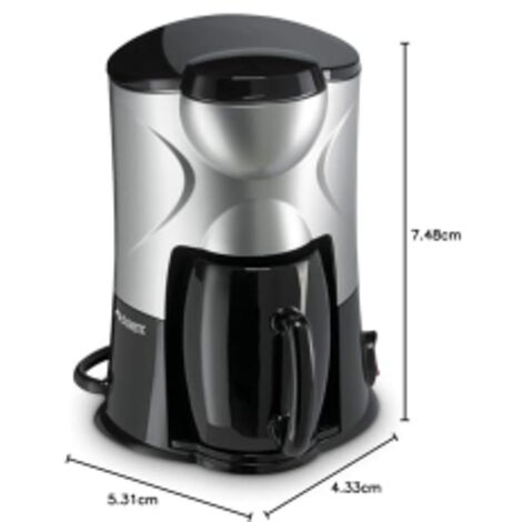 Dometic Perfect Coffee MC01 Cafetiere 1 Tasse, 150 ML 12 V, Noir/Gris