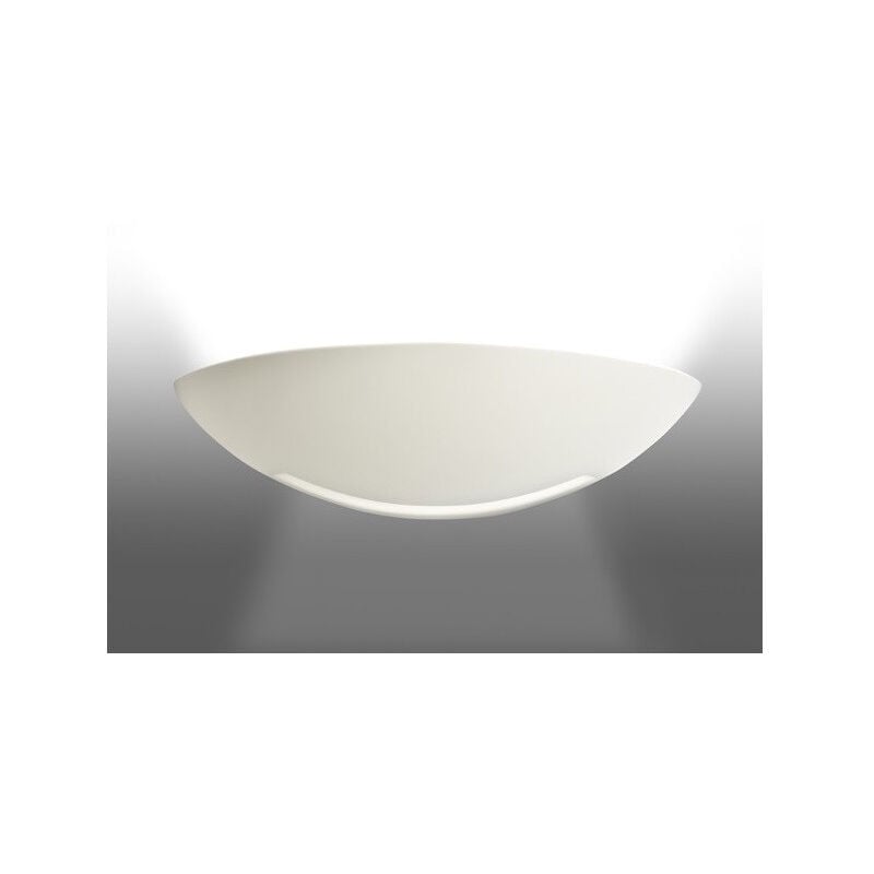 Domino Applique Mur plâtre E27 77W max.,demi-lune Lpe non incl. Aric 3003