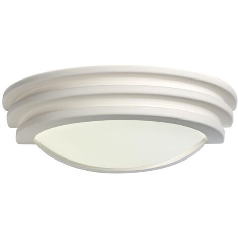 DOMINO Applique Mur plâtre E27 77W max.,demi-lune Lpe non incl. ARIC 3008
