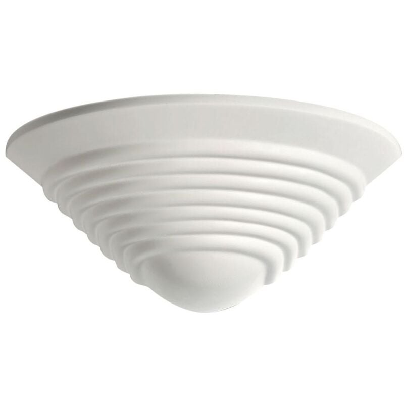 Aric - domino Applique plâtre d'angle E27 Lpe non incl. 3010