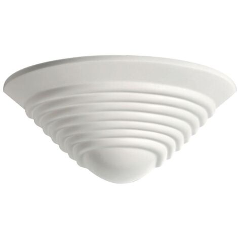 DOMINO Applique plâtre d'angle E27 Lpe non incl. ARIC 3010