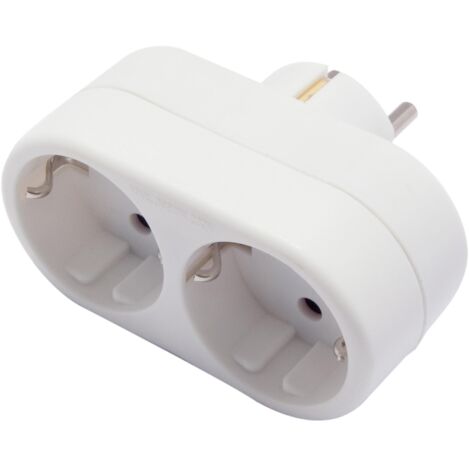 Domino frontal Schuko 2x16A - Blanc - Chacon