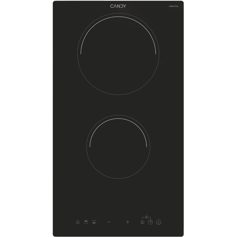 Cid 30/1 Noir Encastrable 30 cm Plaque de cuisson à induction 2 zones - Candy