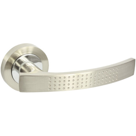 DOMINO Poignée de porte ALMA-R ECO M9 Poignée Sans rosace Chrome/nickel brillant