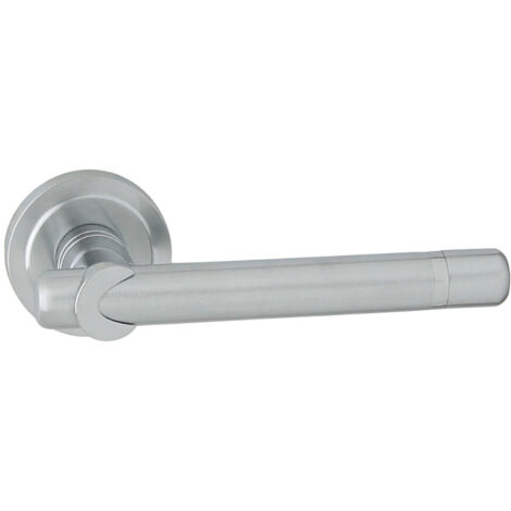 DOMINO Poignée de porte DELPHI-R M6/M50 Poignée Sans rosace Chrome brillant/satiné