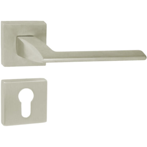 DOMINO Poignée de porte ELIZA QR M9 PZ Poignée avec plaque PZ pour cylindre profilé