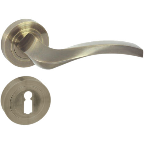 DOMINO Poignée de porte ENIGMA-R M3 BB Poignée avec rosace BB pour clé Bronze