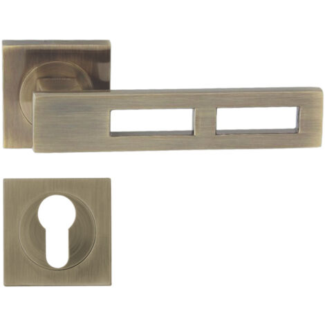 DOMINO Poignée de porte TOM II QR M3 PZ Poignée avec plaque PZ pour cylindre profilé