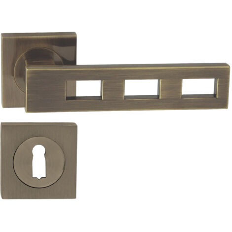 DOMINO Poignée de porte TRE QR M3 BB Poignée avec rosace BB pour clé Bronze
