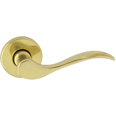 DOMINO Poignée de porte VENUS R M1 Poignée Sans rosace Laiton brillant