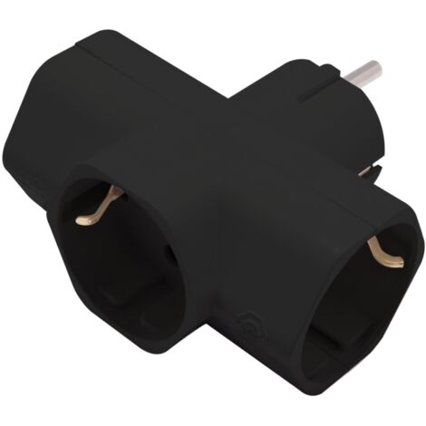 Domino Schuko 3x16A - Noir - Chacon