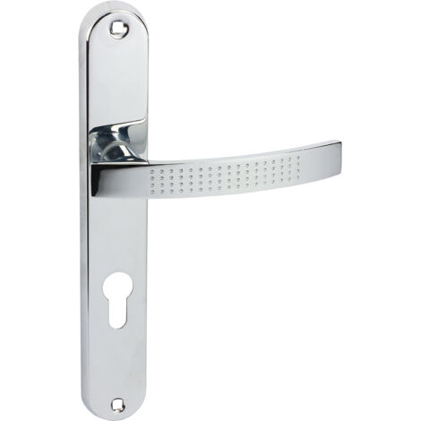 Domino Türgriff ALMA ECO M6 PZ-Profilzylinder 72 Drückergarnitur für Zimmertüren Langschild-Garnitur Türdrücker-Set Türbeschläge