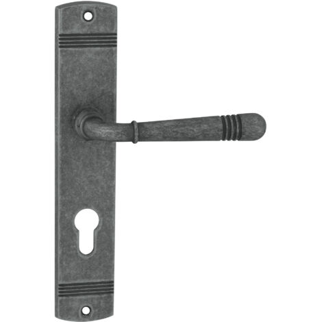 Domino Türgriff LOFT M95 PZ-Profilzylinder 72 Drückergarnitur für Zimmertüren Langschild-Garnitur Türdrücker-Set Türbeschläge