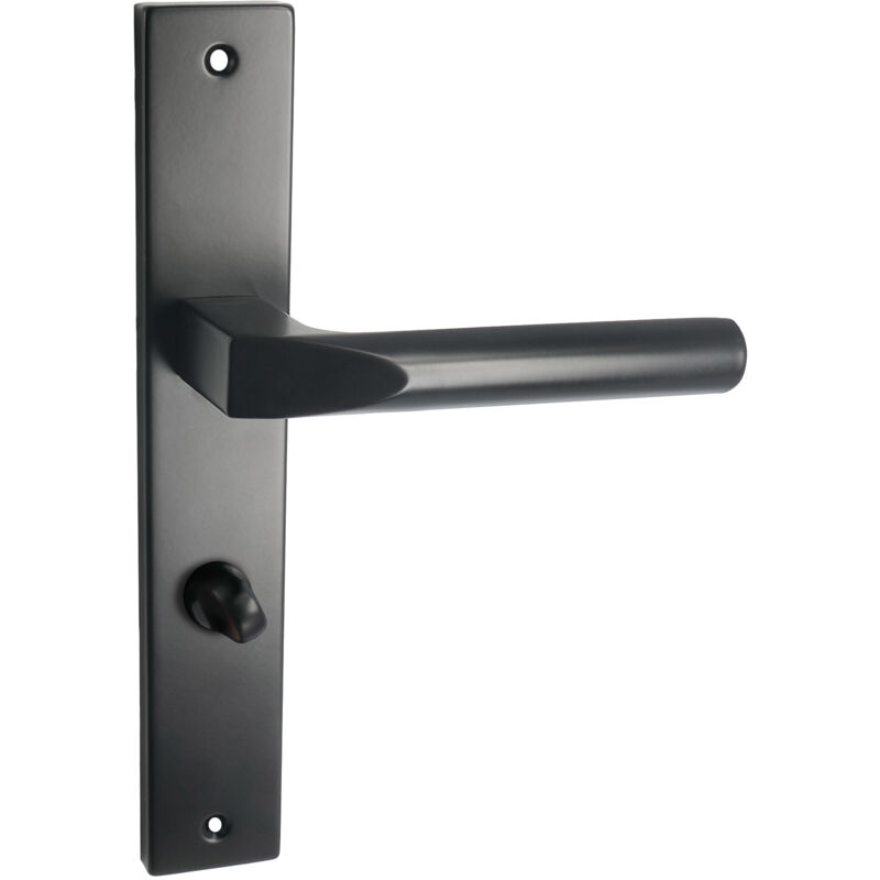 Domino - Türgriff 78 Drückergarnitur Wc - Badezimmer Set Links & Rechts Türbeschlag Für Wc/badezimmertüren L-form Türbeschläge Aus Aluminium