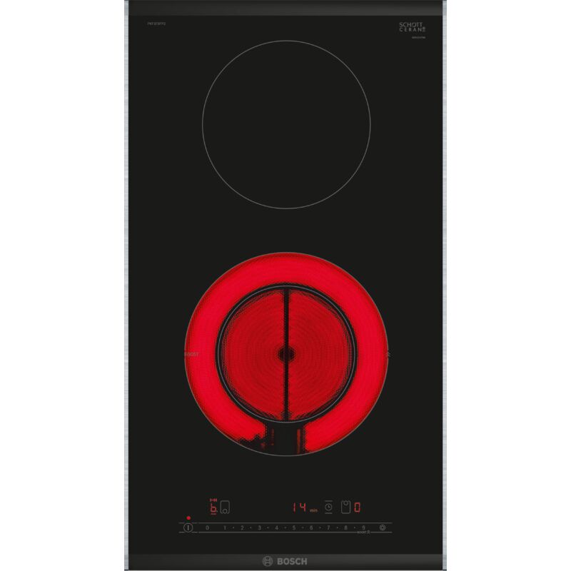 Domino vitrocéramique 30cm noir - Bosch - PKF375FP2E