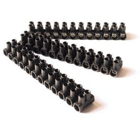 Dominos, barrette 2.5 mm² noir (12 plots)