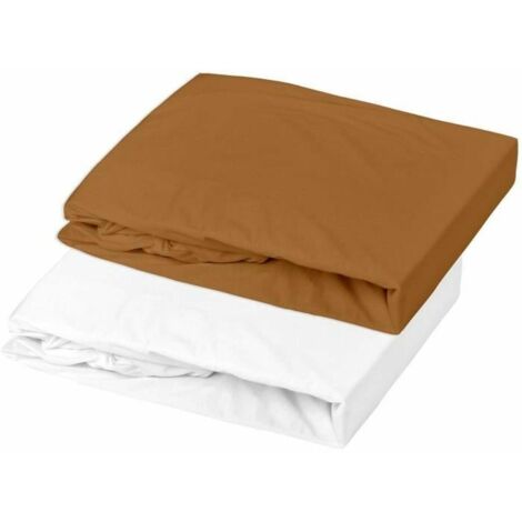 Domiva Alese Polyuréthane drap-housse caramel bébé 60x120 cm