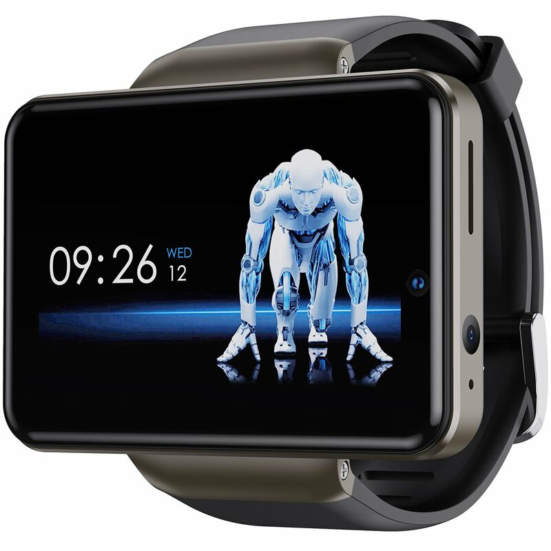 

2.41 '' Reloj inteligente 4G Full Touch con ranura para tarjeta SIM 3 GB RAM + 32GB ROM 2080mAh Bateria Camara dual Musica Video Chat gratis