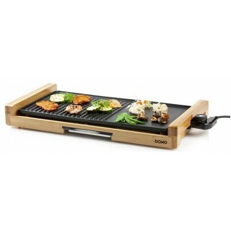 Wëasy Sto52 - Piastra Grill Elettrica, Piastra Elettrica Da Tavolo  Anti-aderente, Piastra Per Teppanyaki, Superficie Grill Da 52 X 27 Cm,  Termostato