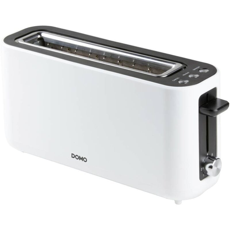 DO962T Grille-pain réglage de la température en continu, boîtier Cool-Touch blanc - Domo