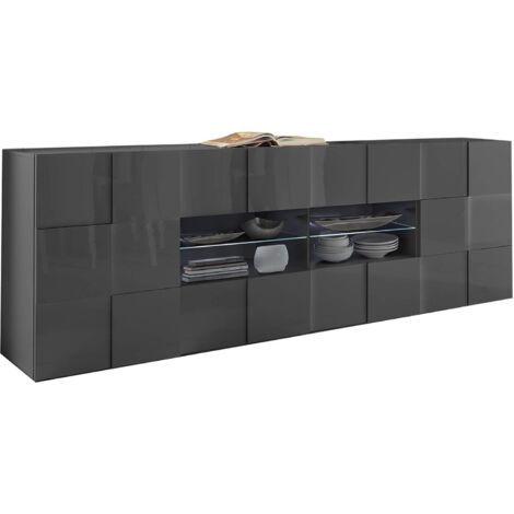 DOMO - madia di design moderno 2 ante e 4 cassetti