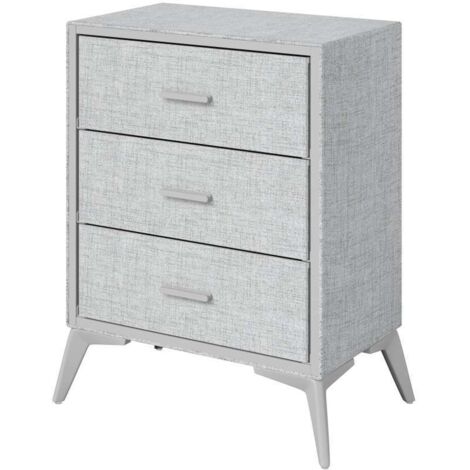 Domo Mea Cassettiera 3 Cassetti Grigio Chiaro - Design Moderno e Pratico
