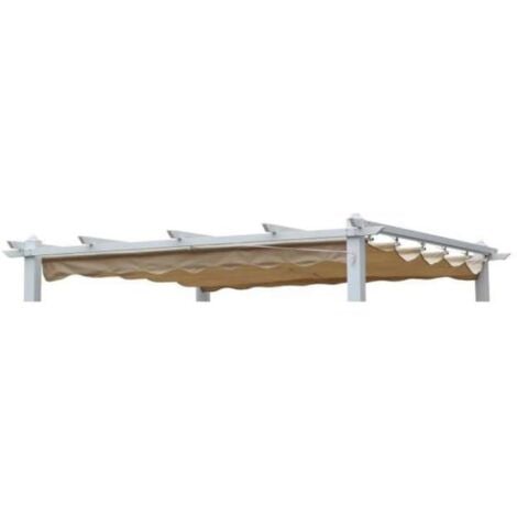 Domo Mea Copertura di ricambio per Pergola YF3809 - Bianco - 3x3 m