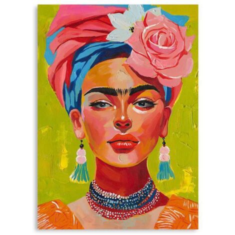 Domo Mea Dipinto Decorativo su Tela - Frida Kahlo - 50 x 70 cm