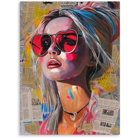 Domo Mea Dipinto Decorativo su Tela - Ragazza - 90 x 120 cm