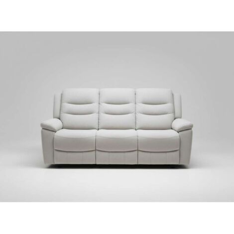 Domo Mea Divano Comfort Reclinabile 3 Posti Greige 205x95x103 cm