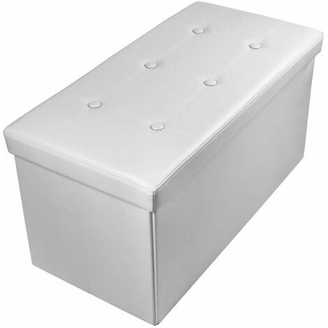 Domo Mea Pouf Pieghevole Bianco - 76x38x38cm
