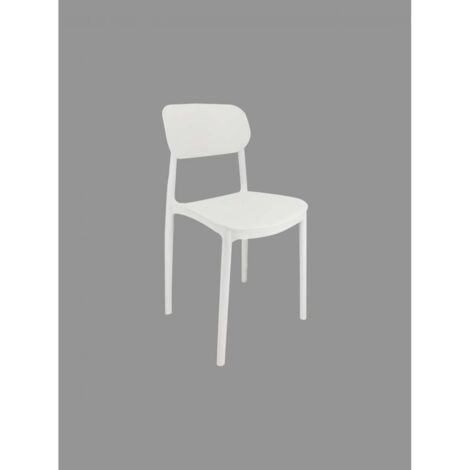 CFADDA Domo Mea Sedia Mood Bianca Impilabile in Polipropilene 50x38x79 cm