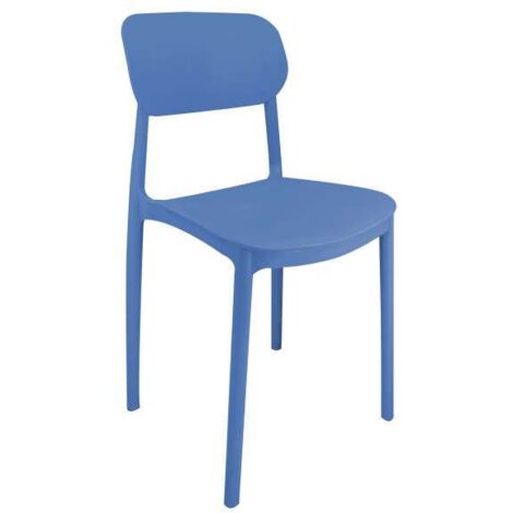 CFADDA Domo Mea Sedia Mood Blu - Polipropilene Leggera 50x38x79 cm Impilabile