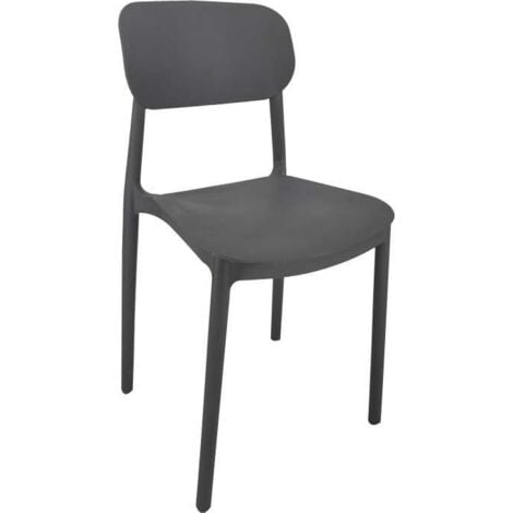 CFADDA Domo Mea Sedia Mood Grigio Scuro 50x38x79 cm - Design Moderno e Impilabile