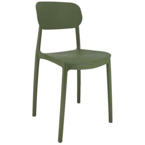 CFADDA Domo Mea Sedia Mood Verde Scuro - Polipropilene 50x38x79 cm Interni