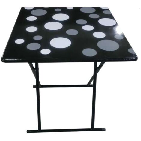Domo Mea Tavolino Pieghevole a Pois 60x60 cm - Design Moderno e Pratico