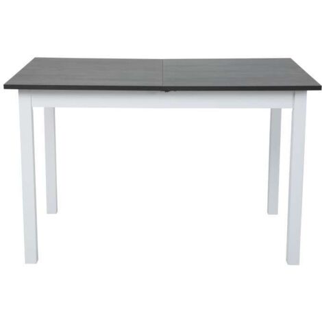 Domo Mea Tavolo Da Pranzo Allungabile Smoke Grey e Bianco 118x74x73cm