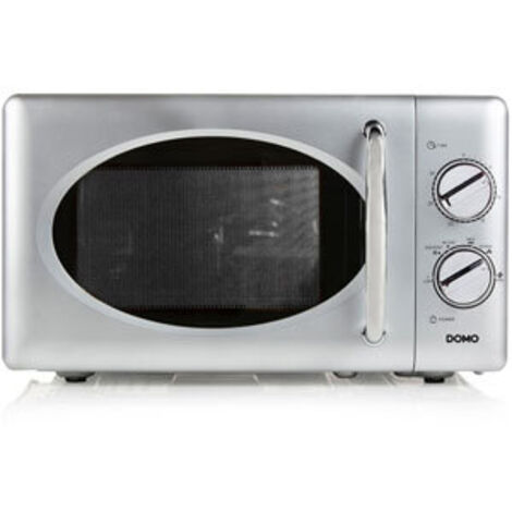 DOMO Micro Ondes mono 4 niv puiss 20L 24,5cm 700W Silver /1R DO3020