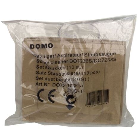 Domo - sac aspirateur do7236s (emb.10st) - do7236sset