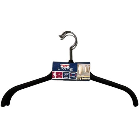 DOMOPAK - 4 APPENDIABITI VELLUTATO COLORE NERO 42CM