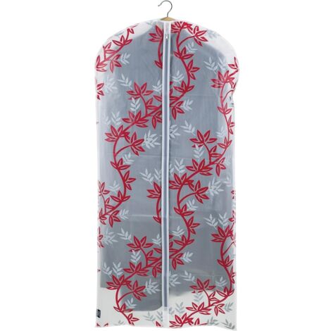 DOMOPAK - CUSTODIA PER CAPPOTTO FLAIR 60X135 CM COLORI ROSSO/GRIGIO